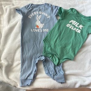 2 Baby Cat & Jack bodysuits